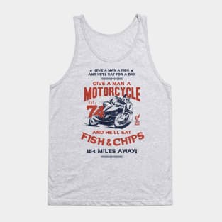 Fish and Chips Motorcycle Tank Top